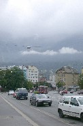 Storm clouds threaten over Innsbruck