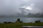 Break in the clouds at Lago di Montepluga