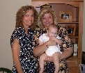 Maddie with paternal grandmother and great aunt