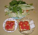 Veggie plate w/ grilled cheese & tomato