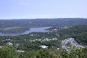 Hudson River flows by the US Military Academy at West Point