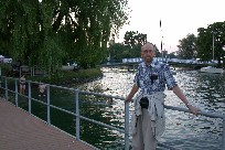 Tom (Paul) on bridge in park on Zurichsee