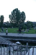 Evening in park on Zurichsee