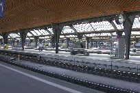 Looking east - terminus end of tracks - in Zurich Hauptbahnhof