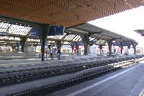 Looking west - incoming tracks - in Zurich Hauptbahnhof