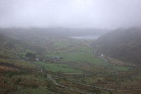 Mist in valley east of Mt. Snowden