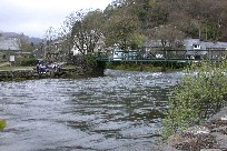 Lunch spot at the river in Beddgelert