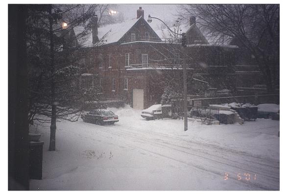 Winter view from balcony