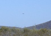 Low flying pair of fighter jets break the silence