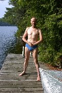 Paul really enjoyed that cold swim