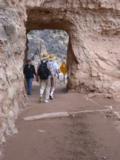 Bright Angel trail 'tunnel' ahead