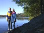 Paul and Kitty on dock in early October 2006