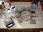 Mighty Muesli upon completion with array of ingredients