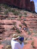 Paul pauses for a water break before the next climb