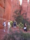 The red rock of the spires are fascinating close-up too