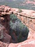 Natural rock formation of Devil's Bridge in Sedona