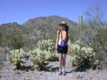 Emily displays mixed emotion while among the Teddy Bears - cholla that is