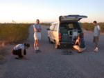 Jack keeps his van prepared for emergencies, such as fixing a flat