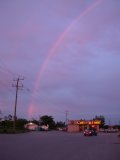 Just part of a lovely rainbow in the late afternoon following a day of showers