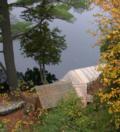 Our rejuvenated dock & deck - the calico look