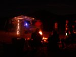 Dancing for some and sitting by the fire for others - with plenty of good psytrance