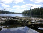 Part of the far (east) end of Little Straggle visible in the distance from outlet point