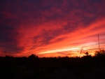 Spectacular sunset on Dec 5 2009 as seen from front of CG house