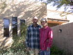 Paul & Kitty in the 'oasis' outside master bathroom