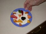 12 different fruits eaten this day - 1 of each on Paul's plate remain